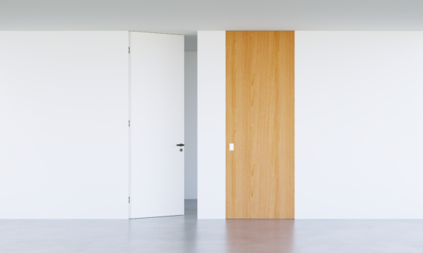 SlimFrame One Tall I Raumhohe wandbündige Innentür ohne Sturz I Nach innen öffnend (DIN Links reverse, DIN Rechts reverse) I Gefälztes Türblatt I Für Trockenbau & Holzständerwerke