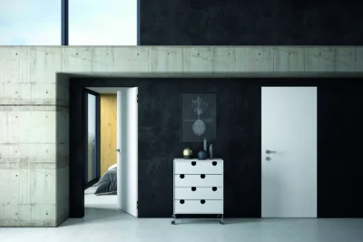 NEU SlimFrame Two I Wandbündige Innentür mit Sturz I Nach innen öffnend (DIN Links reverse, DIN Rechts reverse) I Gefälztes Türblatt I Für Mauerwerk NEU – Bild 4