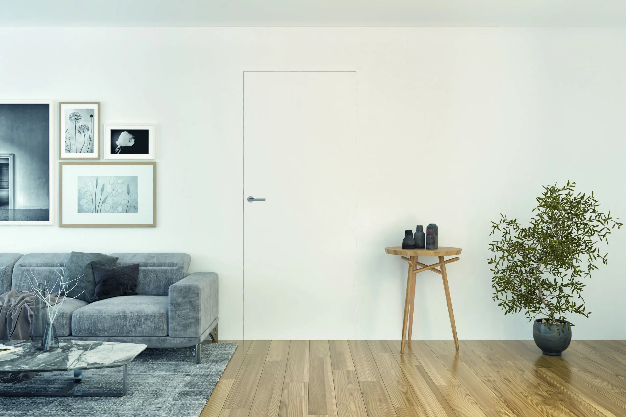 SlimFrame One I Wandbündige Innentür mit Sturz I Nach innen öffnend (DIN Links reverse, DIN Rechts reverse) I Mit gefälztem Türblatt I Für Trockenbau & Holzständerwerke 3 SlimFrame One I Wandbündige Innentür mit Sturz I Nach innen öffnend (DIN Links reverse, DIN Rechts reverse) I Mit gefälztem Türblatt I Für Trockenbau & Holzständerwerke – Bild 3