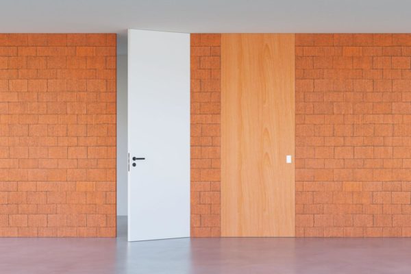 SlimFrame Two Tall I Raumhohe wandbündige Innentür ohne Sturz I Nach außen öffnend (DIN Links, DIN Rechts) I Mit stumpfem Türblatt I Für Mauerwerk
